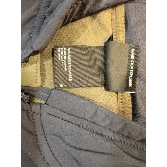 THE NORTH FACE womens Navy / olive Mountain Hoody Jacket Size Large. Very soft - Picture 4 of 14